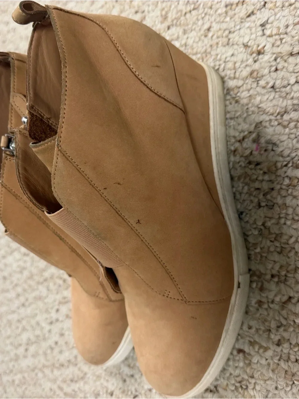 Linea Paolo Women's Tan Suede Ankle Boots 10M